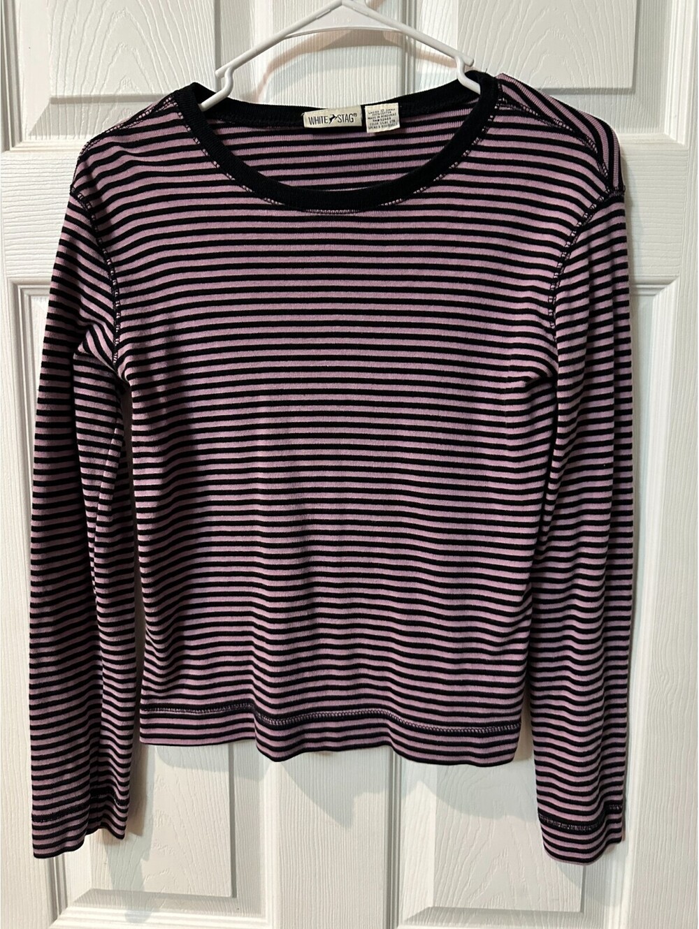 White Stag Womens top size small long sleeve striped